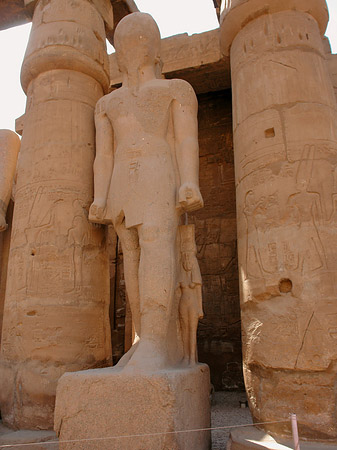 Statuen am Luxor Tempel Fotos