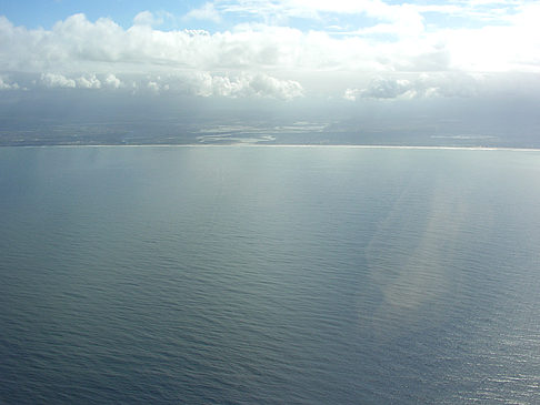 Foto Das Meer vom Flugzeug aus