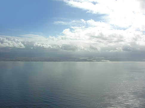 Das Meer vom Flugzeug aus Fotos