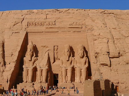 Fotos Tempel mit Himmel | Abu Simbel