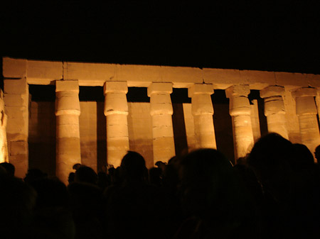 Foto Karnak Tempel bei Nacht