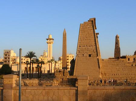 Foto Luxor Tempel bei Sonnenuntergang