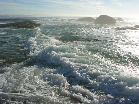 Foto Blick vom Strand auf das Meer - 